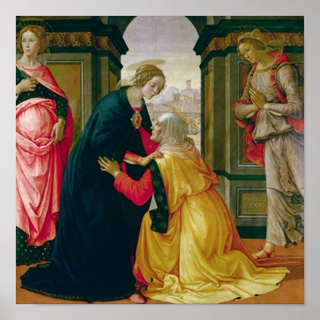 Poster La Visitation, 1491 (Devant)
