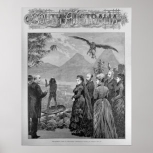 Poster La visite de la Reine à la cour australienne du