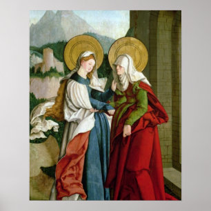 Poster La visite (huile sur le panneau)