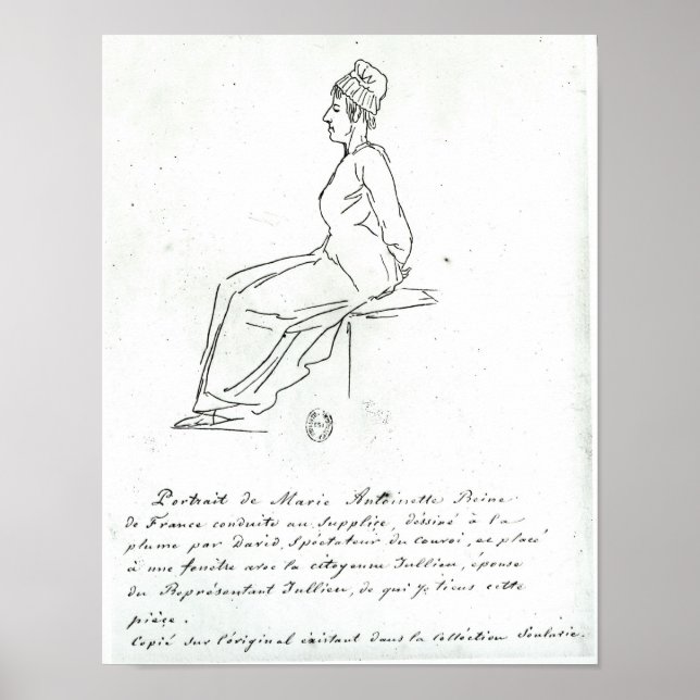 Poster La voie de Marie-Antoinette à son exécution (Devant)