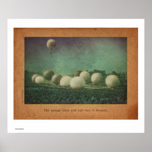 Poster La voie de roulement géante de souffle