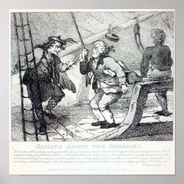 Poster La voile parmi les Hébrides (Devant)