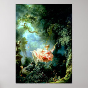 Poster La voilure" par Jean-Honoré Fragonard
