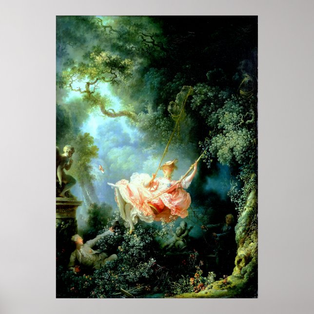 Poster La voilure" par Jean-Honoré Fragonard (Devant)