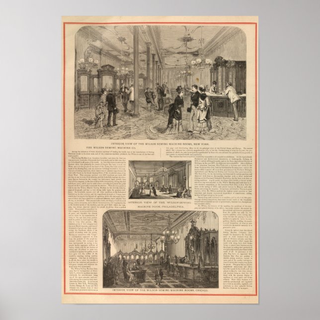 Poster La Wilson Sewing Machine Company (Devant)