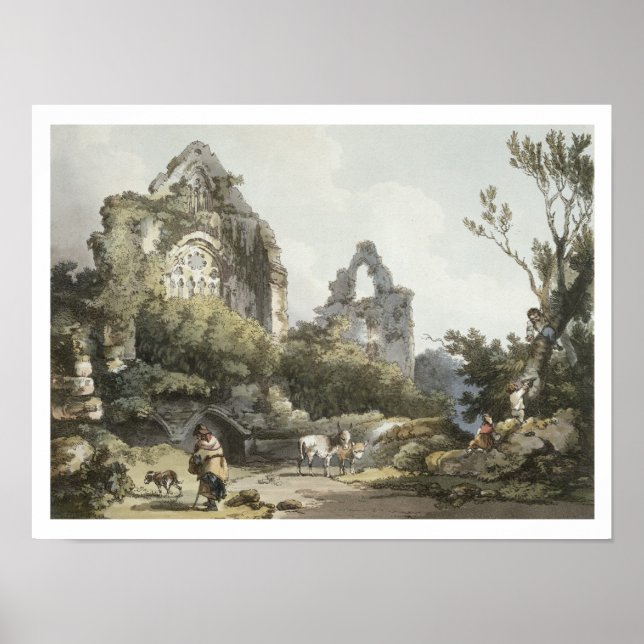 Poster L'Abbaye de Tintern, de 'Le Romantique et pittores (Devant)