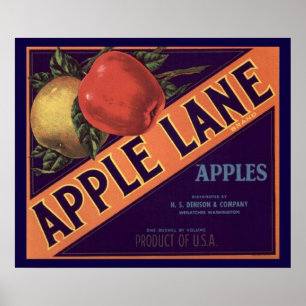 Poster Label Crate d'Apple Lane