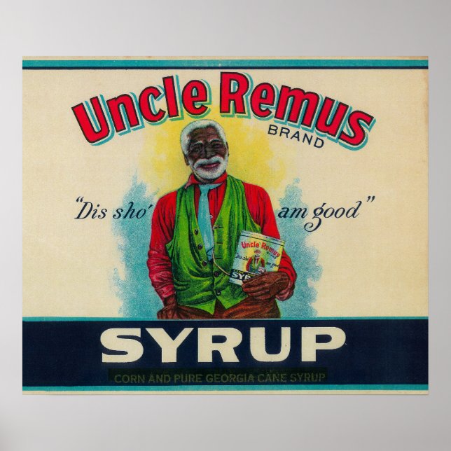 Poster Label du sirop Oncle Remus Cairo, GA (Devant)