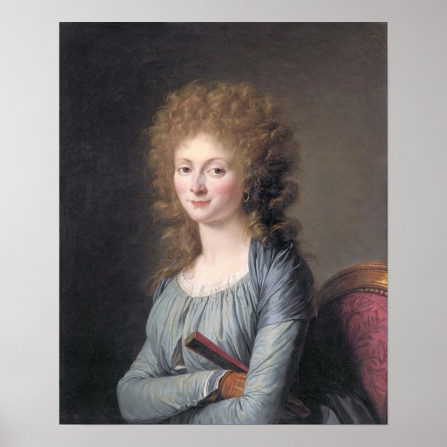 Poster Labille-Guiard - Duchesse D'Aiguillon 1770 (Devant)