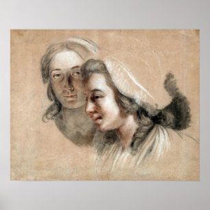 Poster Labille-Guiard - Marie Capet et Marie Carreaux