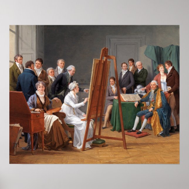 Poster Labille-Guiard - Scène de studio (Devant)