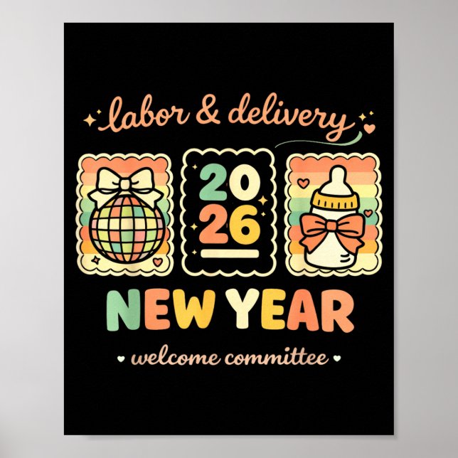 Poster Labor &amp; Delivery 2026 New Year Welcome Committ (Devant)