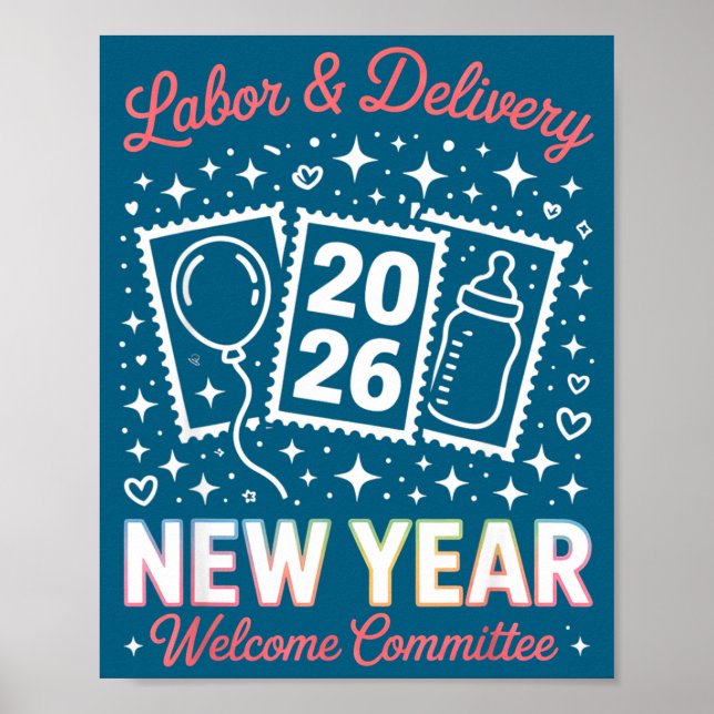 Poster Labor &amp; Delivery 2026 New Year Welcome Committ (Devant)