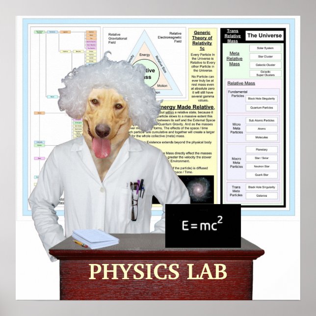 Poster Laboratoire de physique (Devant)