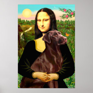 Poster Labrador (Chocolat) - Mona Lisa
