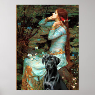 Poster Labrador (noir 1) - Ophélie