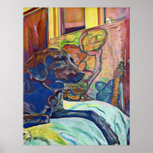 Poster Labrador Retriever Custom Art