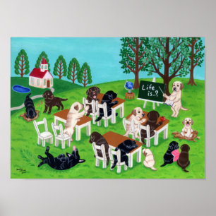 Poster Labrador School Artwork