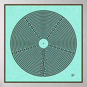 Poster Labyrinthe de 23 circuits