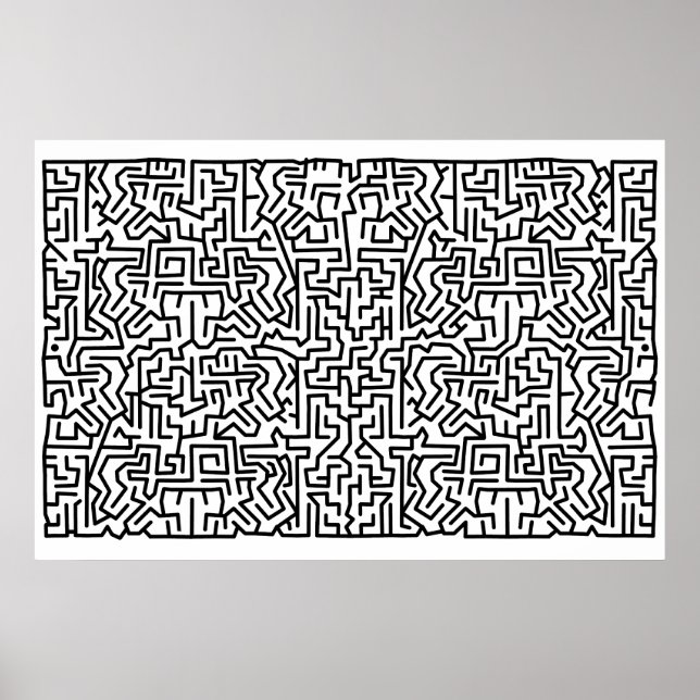 Poster labyrinthe de blocus (Devant)