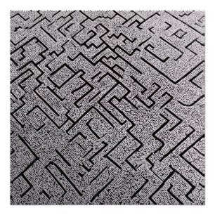 Poster Labyrinthe Intrigué Noir et Blanc