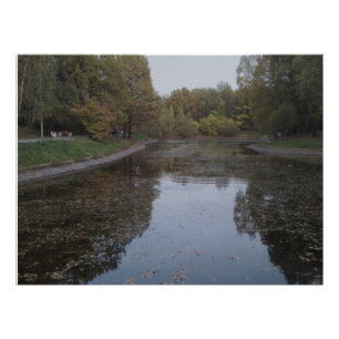 Poster Lac Automnal Tranquille - Édition Brume Nordique