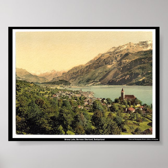 Poster Lac Brienz, Oberland bernois, Suisse (Devant)
