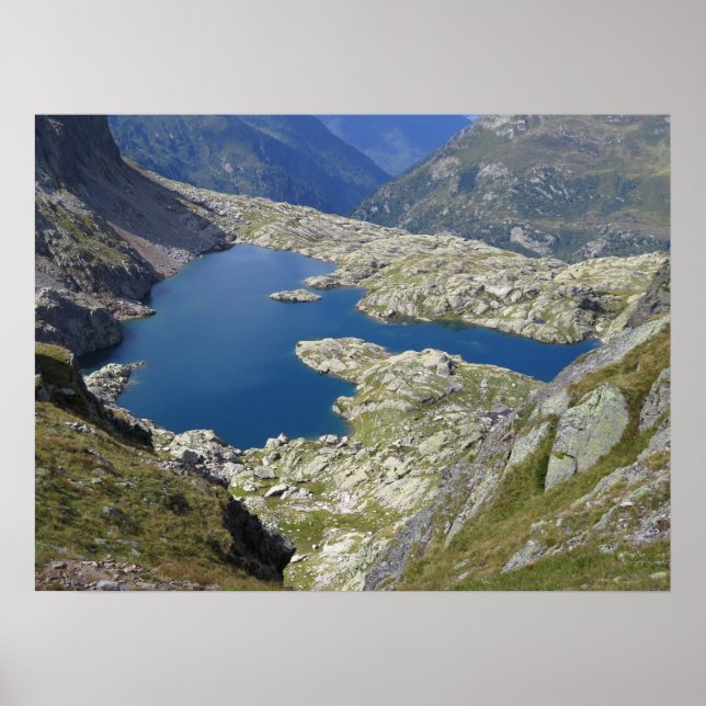 Poster Lac Cornu Alpes françaises (Devant)