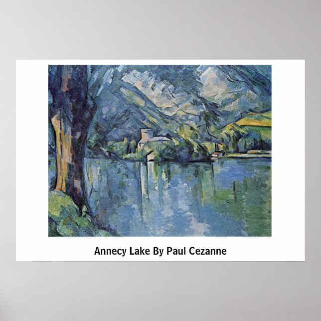 Poster Lac D'Annecy Par Paul Cezanne (Devant)