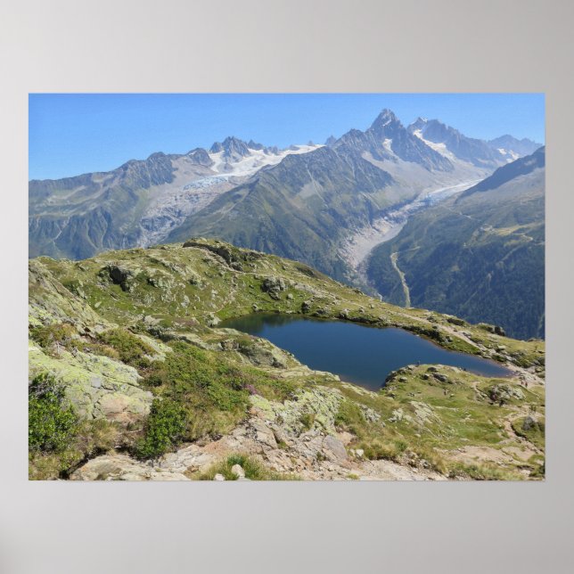 Poster Lac de Cheserys Alpes françaises (Devant)