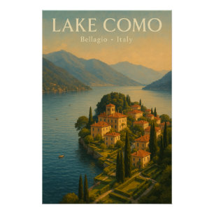 Poster Lac de Côme — Italie, voyage