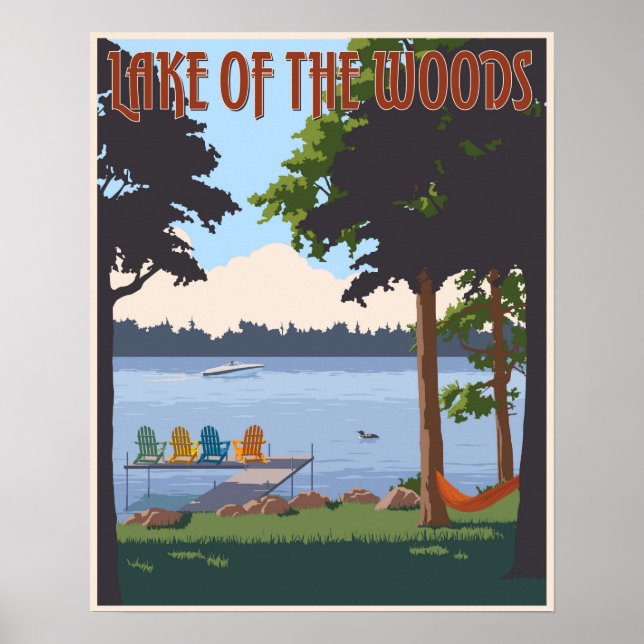 Poster Lac des Bois (Devant)