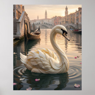 Poster Lac des Cygnes en Mozzarella