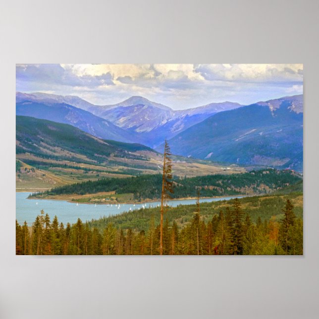 Poster Lac Dillon Regatta, Colorado (Devant)