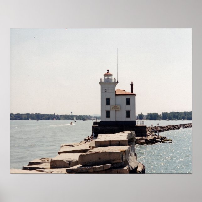Poster Lac Erie Lighthouse (Devant)