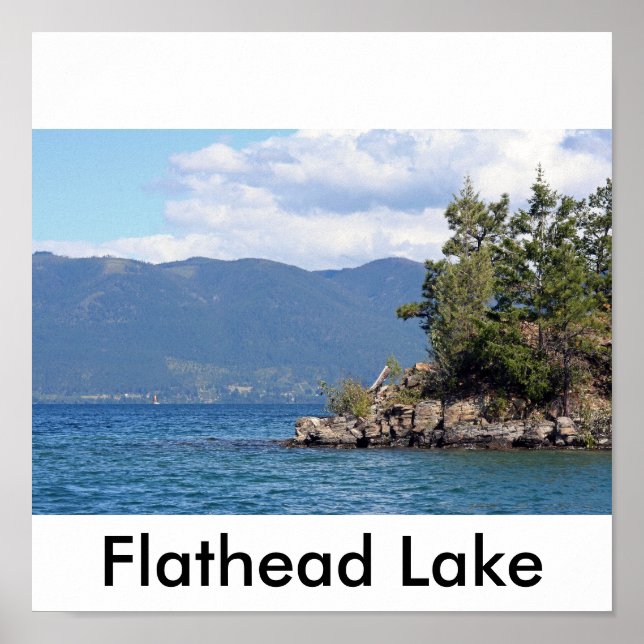 Poster Lac Flathead (Devant)