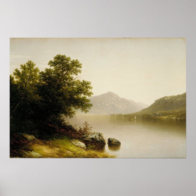 Poster Lac George, John Casilear (Devant)