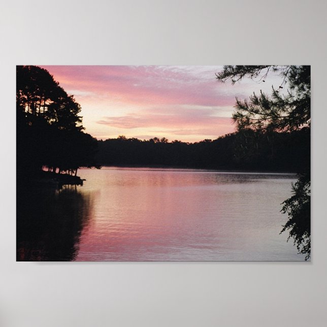 Poster Lac Hartwell Sunrise (Devant)
