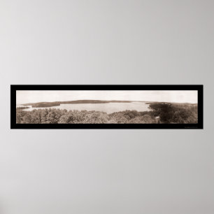 Poster Lac Hopatcong, photo 1909 de NJ