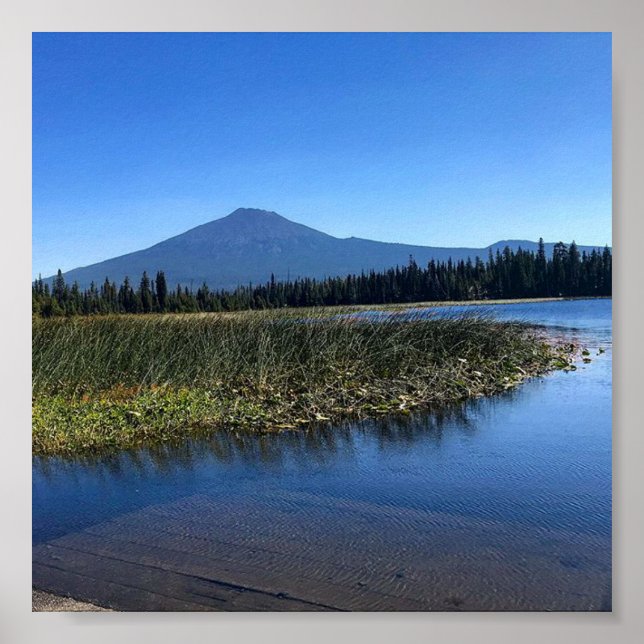 Poster Lac Hosmer en été, Oregon (Devant)