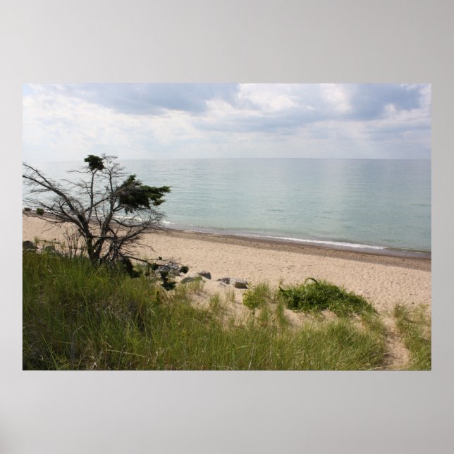 Poster Lac Michigan (Devant)