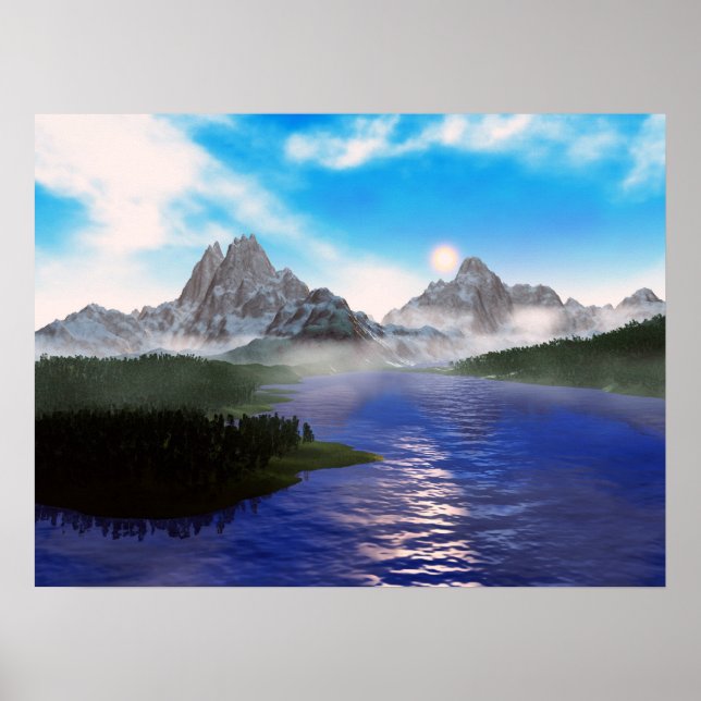 Poster lac miroir (Devant)