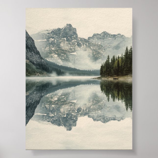 Poster Lac Misty Mountain (Devant)