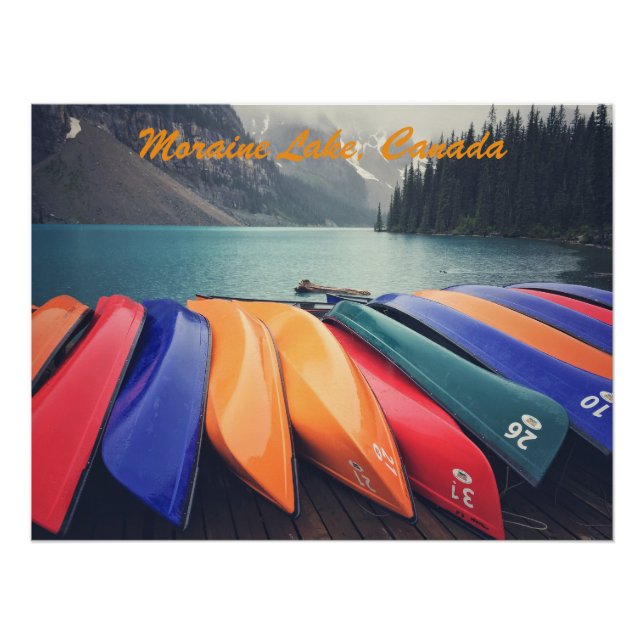 Poster Lac Moraine (Devant)