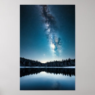 Poster Lac Nature Extérieur Paysage Calme Tranquille Rela