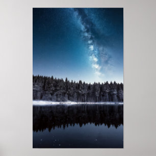 Poster Lac Nature Extérieur Paysage Calme Tranquille Rela
