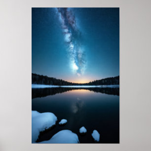 Poster Lac Nature Extérieur Paysage Calme Tranquille Rela