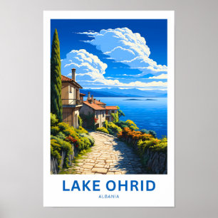 Poster Lac Ohrid Albanie Imprimer