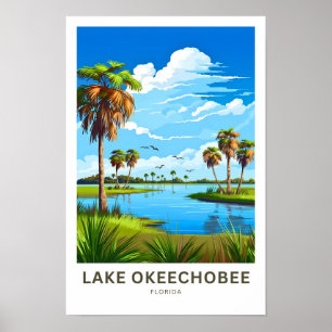 Poster Lac Okeechobee Floride Imprimer Voyage