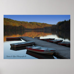 Poster Lac orchard de prune par karma et effet